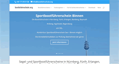 Desktop Screenshot of bootsfahrschule.org